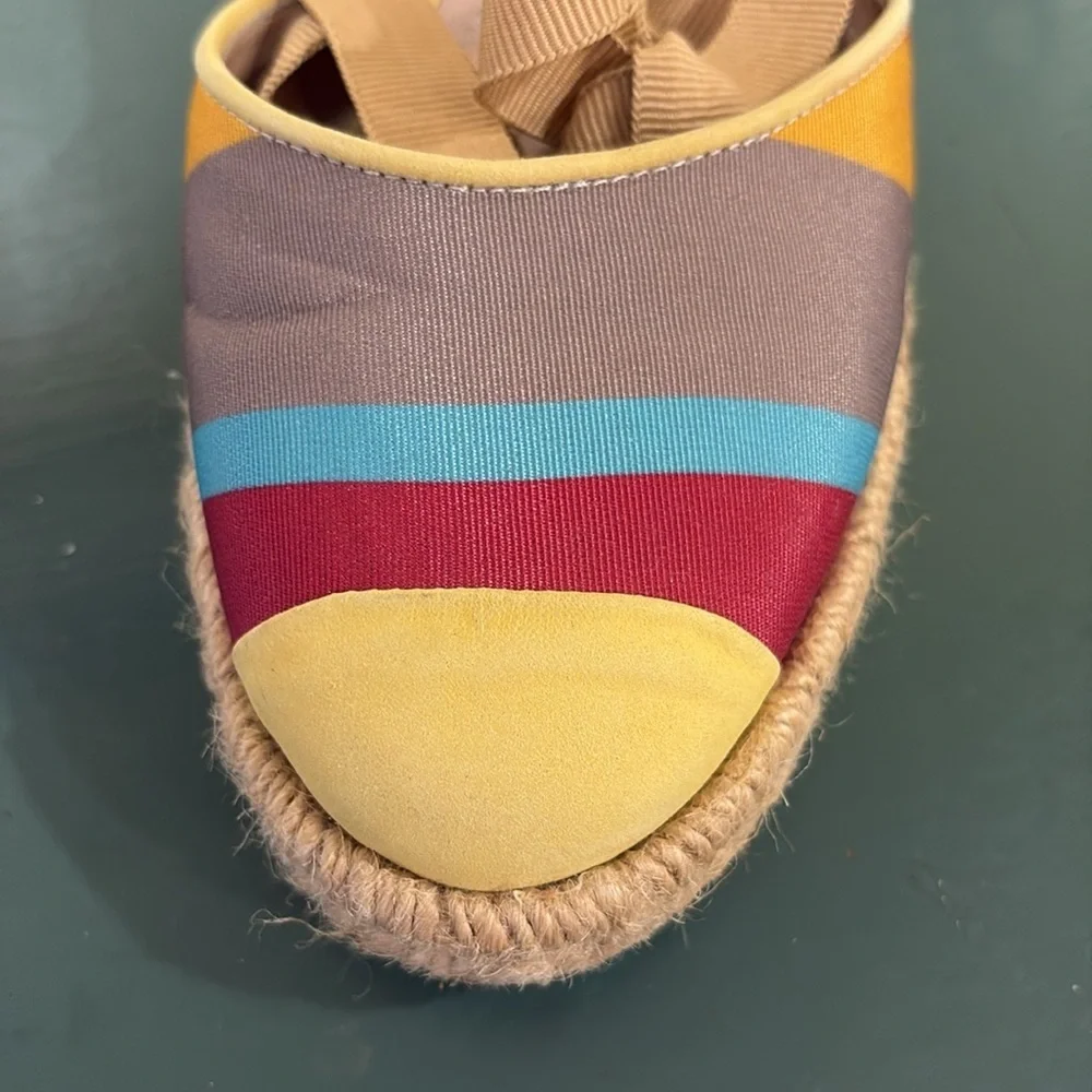 Anthropologie Raphaella Booz Woven Wedge Espadrilles. Size 37